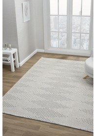 Resim Cozy Wool Beyaz Halı Salon Oturma Odası Çocuk Odası Yatak Odası Halısı 711 Beyaz 