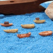 Resim 6 adet Miniature Reçine Tekne Figürleri - Renkli DIY El Sanatları Dekorasyonları, Takı Yapımı İçin İdeal, Aile ve Arkadaşlar İçin Mükemmel Hediyeler, Ev ve Ofis Dekoru, Tatil Süsleri, Doğum Günü Hediyeleri, Küçük Heykel Aksesuarı 