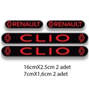 Resim Clio 3d Damla 4'lü Oto Sticker Set 3 