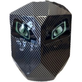 Resim LED Animasyonlu Gözlü Ekranlı Motosiklet Sırt Çantası 