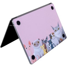 Resim Apple Uyumlu MacBook Pro Kılıf 13inç M1-m2 Sticker Kaplama Laptop Koruyucu A2338 İle Animal03 Açık Pembe 