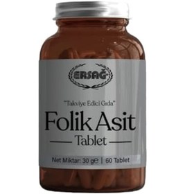 Resim Ersağ Folik Asit İçeren Gıda Takviyesi 60 Tablet 