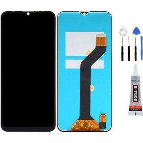 Resim Tecno Spark 8c Ekran Lcd Dokunmatik Tamir Seti Ve Yapıştırıcı Yanında Yedcom 