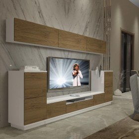 Resim Decoraktiv Trendstyle 9S Mdf Tv Ünitesi Tv Sehpası - Beyaz - Pera 