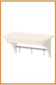 Resim Alony Home Tornviken Mutfak Duvar Rafı Kırık 50 Cm Beyaz 