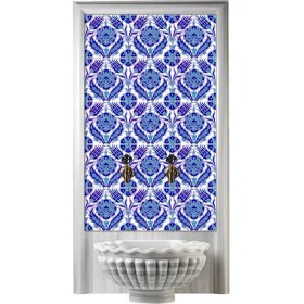 Resim Armada Çini 60x100 Cm Ac 54 Lale Serigraf Türk Hamamı Pano 