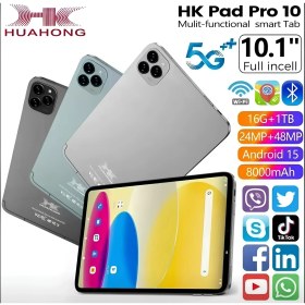 Resim NOMTEKNO Hk Pad Pro 10 Tablet 10.1i̇nç 4gbram 32gb Depolama 1tb Yükseltilebilir 5g Android 8000mah 