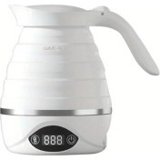 Resim Willowhaven Beyaz Balashov 850w Katlanır Seyahat Su Isıtıcısı, Led Ekran, Termostat 