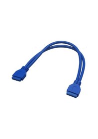 Resim 50 Cm Usb 3.0 20 Pin Dişi Dişi Kablo 19 Pin Dişi Dişi Kablo 