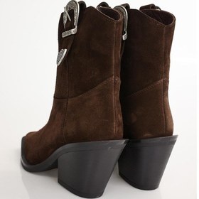 Resim Kahverengi Tokalı Western Bot 123316 Kahverengi 