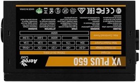 Resim Aerocool Vx Plus 650W Güç Kaynağı 