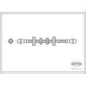 Resim CORTECO 19020444 Fren Hortumu On Vw Transporter IV 2.5 Tdi (345Mm) 701611701A (WC495839) 