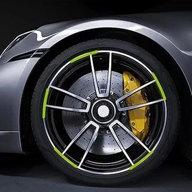 Resim Araba Tekerleği Yansıtıcı Etiket, Araba Tekerleği Çıkartmaları | Lastiği Etiket 20 Parça Jant Şeritleri Lastik Uyarı Çıkartmaları Çıkartması,Gece Güvenliği Dekorasyon Şerit Anti-Scr 