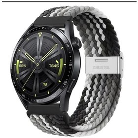 Resim Samsung Galaxy Gear Sport R600 - Gear S2 Classic Uyumlu 20mm Likralı Örgü Kayış Akıllı Saat Kordonu 