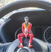 Resim Dodemert Home Kırmızı Joker Oturma Pozu Chibi Tarzı Araç Torpido Biblosu Aksesuarı (16 cm) 