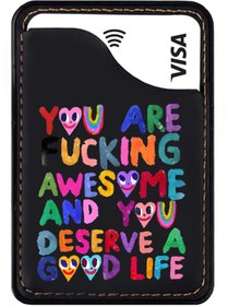 Resim Phucase Apple Iphone 11 12 13 14 15 16 Pro Max Plus Mini Uyumlu Telefon Arkası Kartlık-awesome 