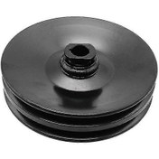 Resim Bbc Chevy 350 454 İçin Siyah Çift Yivli Hidrolik Direksiyon Pompası Kasnağı Anahtar Yuvası - Huiliang 