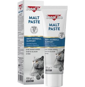 Resim Bonacibo Yetişkin Kediler İçin Tüy Yumağı Oluşumunu Önleyici Malt Macun 100 Ml 