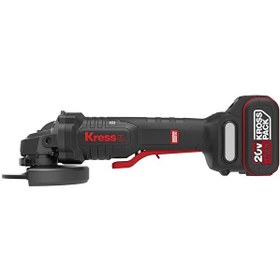 Resim Kress KUH04.1 20Volt 5.0Ah. Li-ion Çift Akülü 125 MM Kömürsüz Profesyonel Devir Ayarlı Alttan Tetikli Avuç Taşlama 