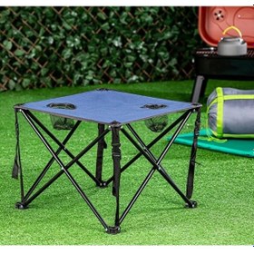 Resim Katlanır Kumaş Kamp Masası 47 Cm Lacivert 
