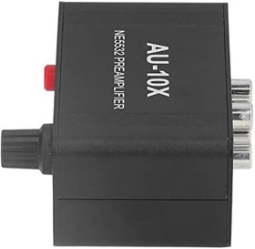 Resim Kulaklık Amplifikatörü 3.5mm Alüminyum Alaşımlı Siyah HiFi Taşınabilir Kulaklık Amplifikatörü 