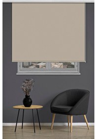 Resim 608 Koyu Bej Güneşlik Stor Perde Ofis Mutfak Perdesi Çocuk Odası Yatak Odası Salon Perde Koyu Bej 