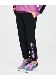 Resim Skechers G 2xı-lock Jogger Sweatpant Büyük Kız Çocuk Siyah Eşofman Altı Sk242054-001 Siyah 