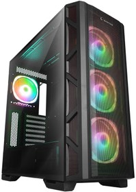 Resim Rampage PRIME Mesh+Temperli Cam 4*ARGB Fan+Hub E-ATX Gaming Oyuncu Kasası 