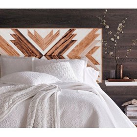 Resim Postotto Ahşap Yatak Başlığı 173X88 