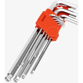 Resim Rekotools 9 Parça Misket Başlı Uzun Allen Alyan Anahtar Seti 