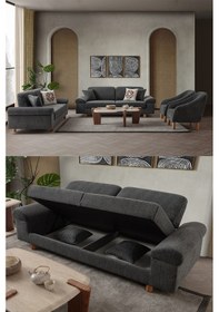 Resim Armada 3+3+1+1 Koltuk Takımı Antrasit Antrasit 