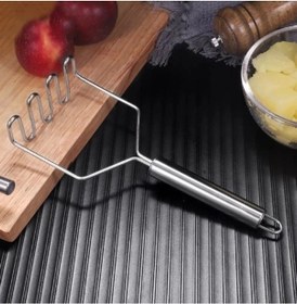 Resim Mybru Paslanmaz Çelik Manuel Patates Ezici 