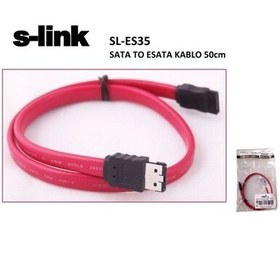 Resim Platoon S-link Sl-es35 Sata To Esata 50cm E-sata Kablosu 