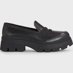 Resim Calvin Klein Platformlu Deri Loafer Ayakkabı YW0YW011200GT AYAKKABI YW0YW01120 0GT 