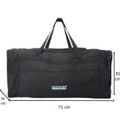 Resim Hunter Spor Günlük ve Seyahat Siyah Battal Büyük Boy Çok Fonksiyonlu El Valizi 75X35X35 CM HUNTER-103-XL 
