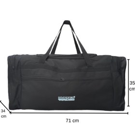 Resim Hunter Spor Günlük ve Seyahat Siyah Battal Büyük Boy Çok Fonksiyonlu El Valizi 75X35X35 CM HUNTER-103-XL 