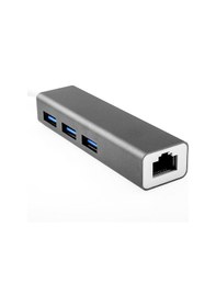 Resim Gigabit Usb 3 Port Usb 3.0 Çoklayıcı ve Eternet Adeptörü 