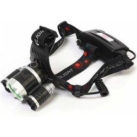 Resim Br-5000 T6 5000 Lm 3xcree Xml-t6+2r5 Led Kafa Feneri - Çok Renkli 