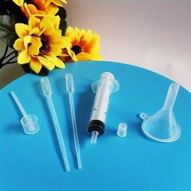 Resim Kozmetik Dolgu Aracı Seti, 5ml Şırınga, Damlatıcılar, Huni, Pipet, Sıvı Kozmetikler, Parfüm Örnekleri, Esansiyel Yağlar, Seyahat ve Kendin Yap İçin Gerekli, Makyaj Aracı Dağıtıcı Kiti İçerir 