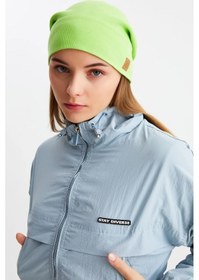 Resim Kadın %100 Pamuklu Kaşkorse Terletmez Ultra Hafif Ve Yumuşak Ipli Şapka Bere - Standart / Fıstık Yeşili Fıstık Yeşili 