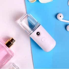 Resim eco port Şarjlı Mini Yüz Nemlendirici ve Dezenfektan Cihazı: Mist Sprayer 