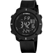 Resim Hanyang Siyah Synoke Izle Erkekler Dijital Elektronik 5bar Su Geçirmez Yüzme Askeri Izle Spor LED Geri Sayım Relogio Masculino (Yurt Dışından) 