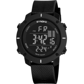 Resim Hanyang Siyah Synoke Izle Erkekler Dijital Elektronik 5bar Su Geçirmez Yüzme Askeri Izle Spor LED Geri Sayım Relogio Masculino (Yurt Dışından) 
