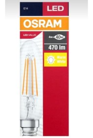 Resim Osram Value 4w (40w) Rustik Led Mum Ampül E14 