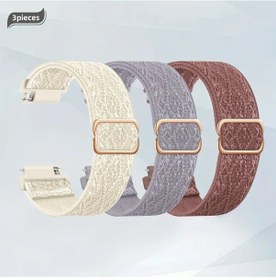 Resim Sunshine022 Fitbit Versa 1-2 Kayışları Gri Gül Mor Yıldız Esnek Nylon Kolçak 