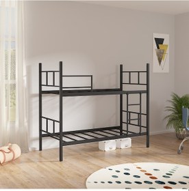 Resim Ranza, Defne Ranza, Metal Ranza, Ayrılabilir, 100x200 Cm Siyah 