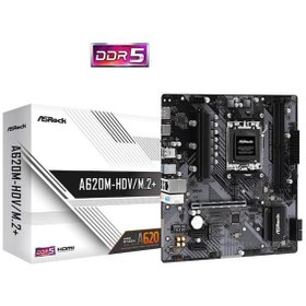 Resim ASROCK A620M-HDV\u002FM.2+ DDR5 HDMI-DP TYPE-C PCIE 4.0 AM5 mATX 