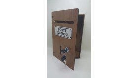 Resim Hediyelikevi Küçük Boy Ahşap Posta Kutusu 