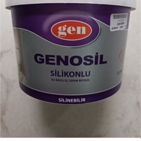 Resim Gen Genosil Siyah Silikonlu Silinebilir İç Cephe Boyası 3,5 Kg 