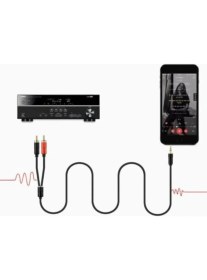Resim Kın KY-180 3.5 To 2rca Standart Ses Kablo 1m 